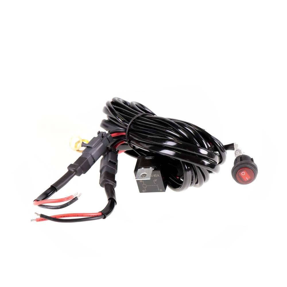 Câble relais avec interrupteur fixe pour Barre LED - 2 connecteurs