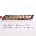 FEUX DE JOUR LED ORANGE ET BLANC