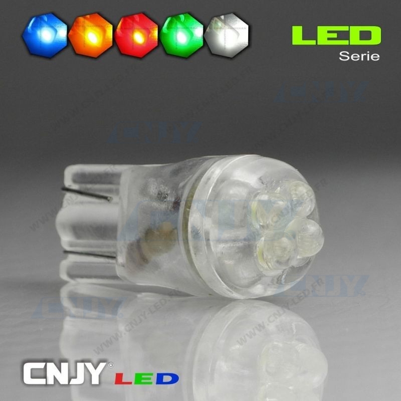 2 AMPOULE LED VIOLET pour Veilleuse T10 5 LEDs SMD W5W - BAZAAR