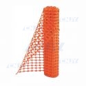 Barrière de signalisation grillage 150g/m2 orange filet de 1x50m