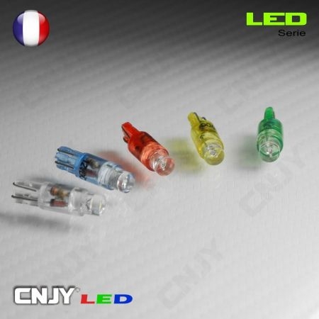 AMPOULE LED DEPOLARISEE CANBUS 2 FACES W5W T10 12V SMD 5050 ANTI ERREUR ODB