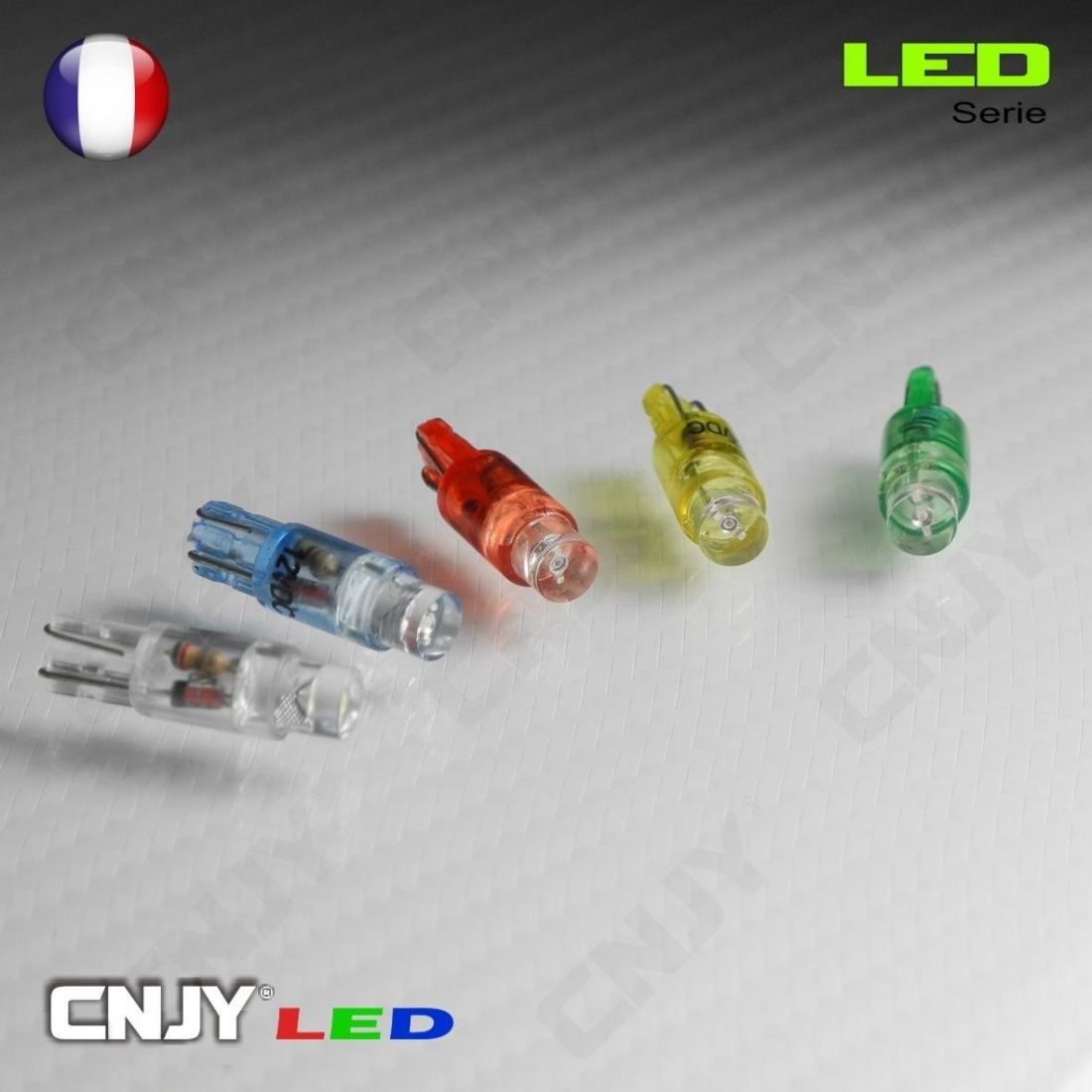 Ampoule d'intérieur de voiture T5 1 SMD, 50/100 pièces, ampoule t5 12v  jaune/bleu/vert/rouge/blanc，Factory store - AliExpress