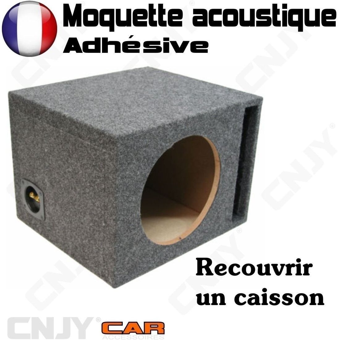 Moquette acoustique 140 x 100cm Noire adhésive … - Cdiscount Auto