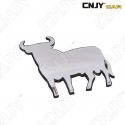 EMBLEME LOGO 3D ADHESIF EL TORO TAUREAU ESPAGNOL ESPANOL SPAIN MOTO AUTO ADHESIF CHROME BADGE PLASTIQUE ABS HAUTE RESISTANCE