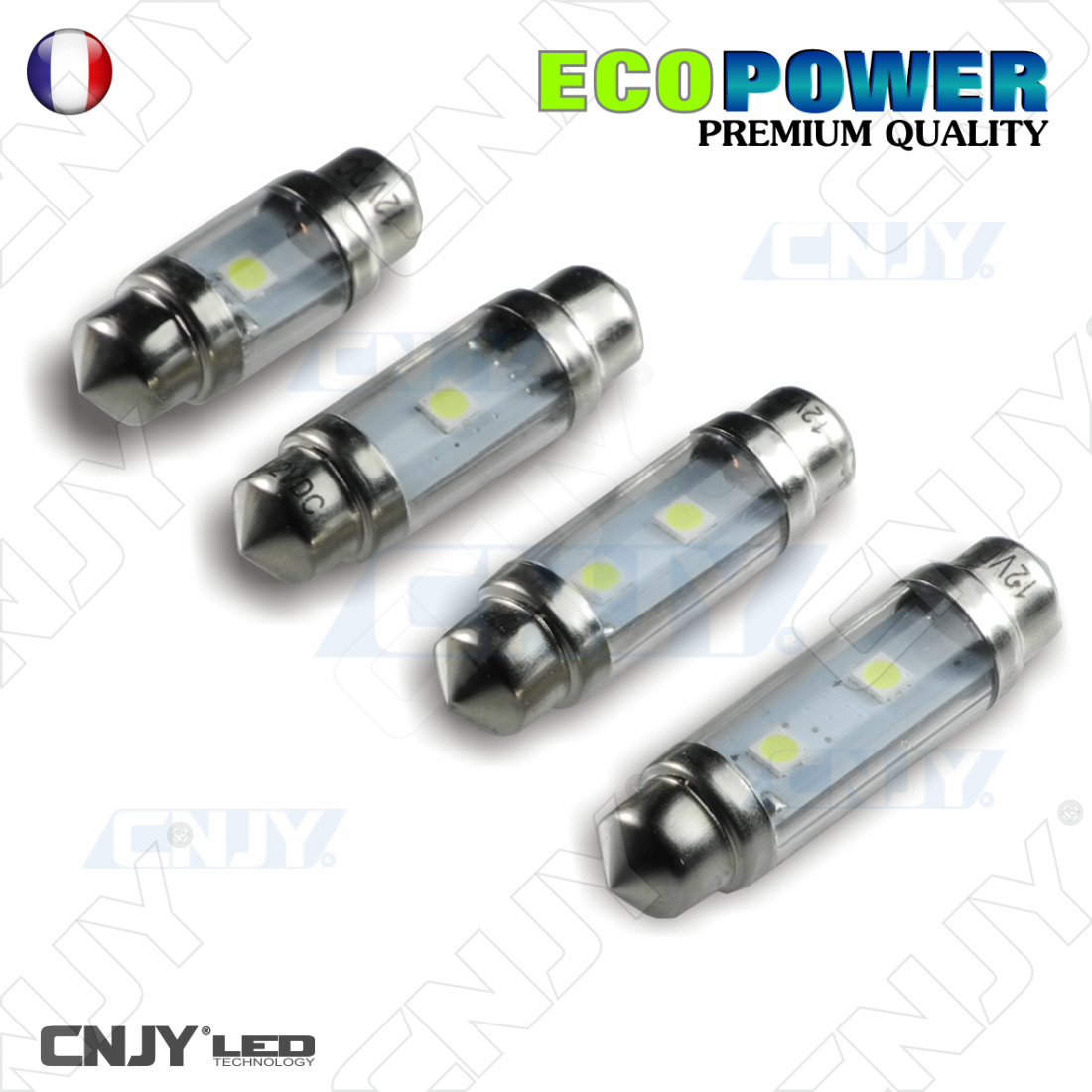 Navettes LED C5W 36mm 5W ampoules éclairage de plaque