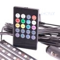 Kit 4 bandes led de décoration pédalier RGB 12V Music rythme