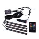 Kit 4 bandes led de décoration pédalier RGB 12V Music rythme