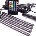 Kit 4 bandes led de décoration pédalier RGB 12V Music rythme