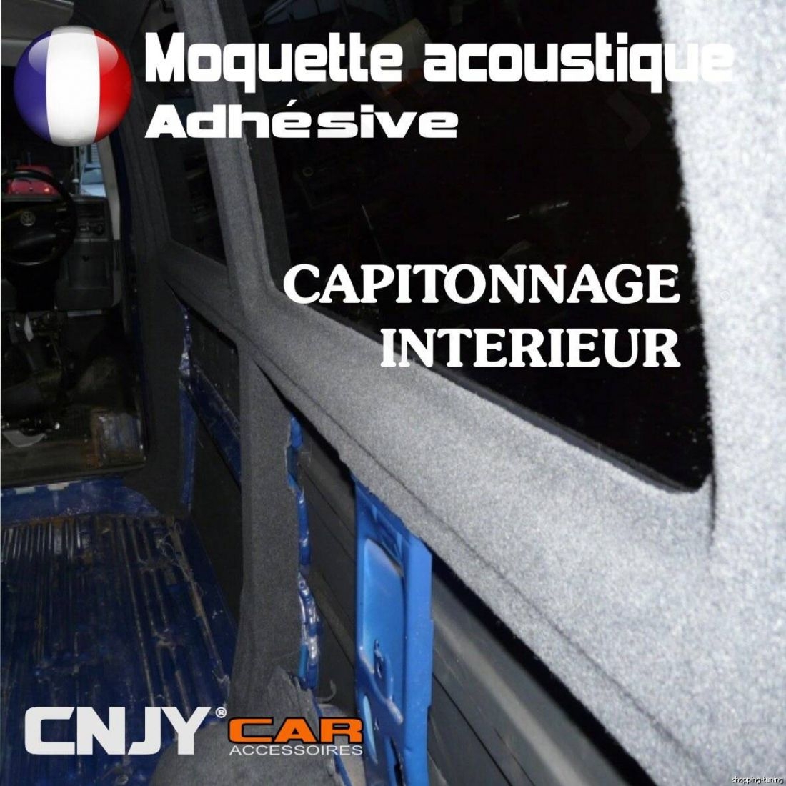 ACV Moquette Acoustique Adhesive 70 x 140 cm Anthracite : :  Bricolage